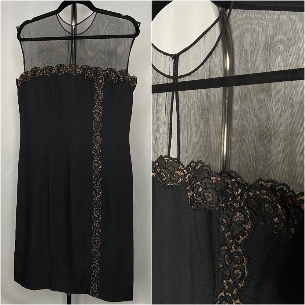 Vintage Rappi black lace volup cocktail dress